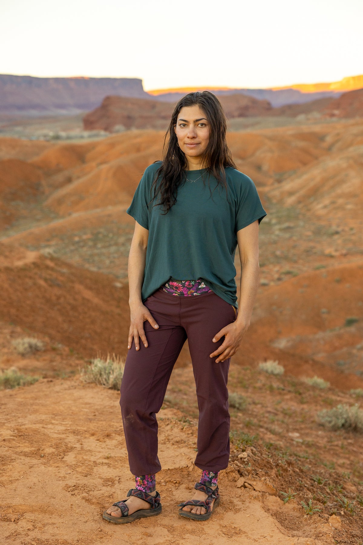 Own It Tee in Sitka green